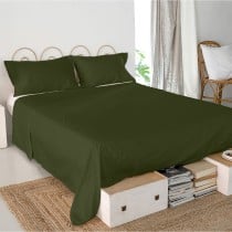 Drap HappyFriday Basic Vert Lit 1 persone