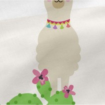 Cot protector HappyFriday Moshi Moshi Cute llamas Multicolour 210 x 40 cm