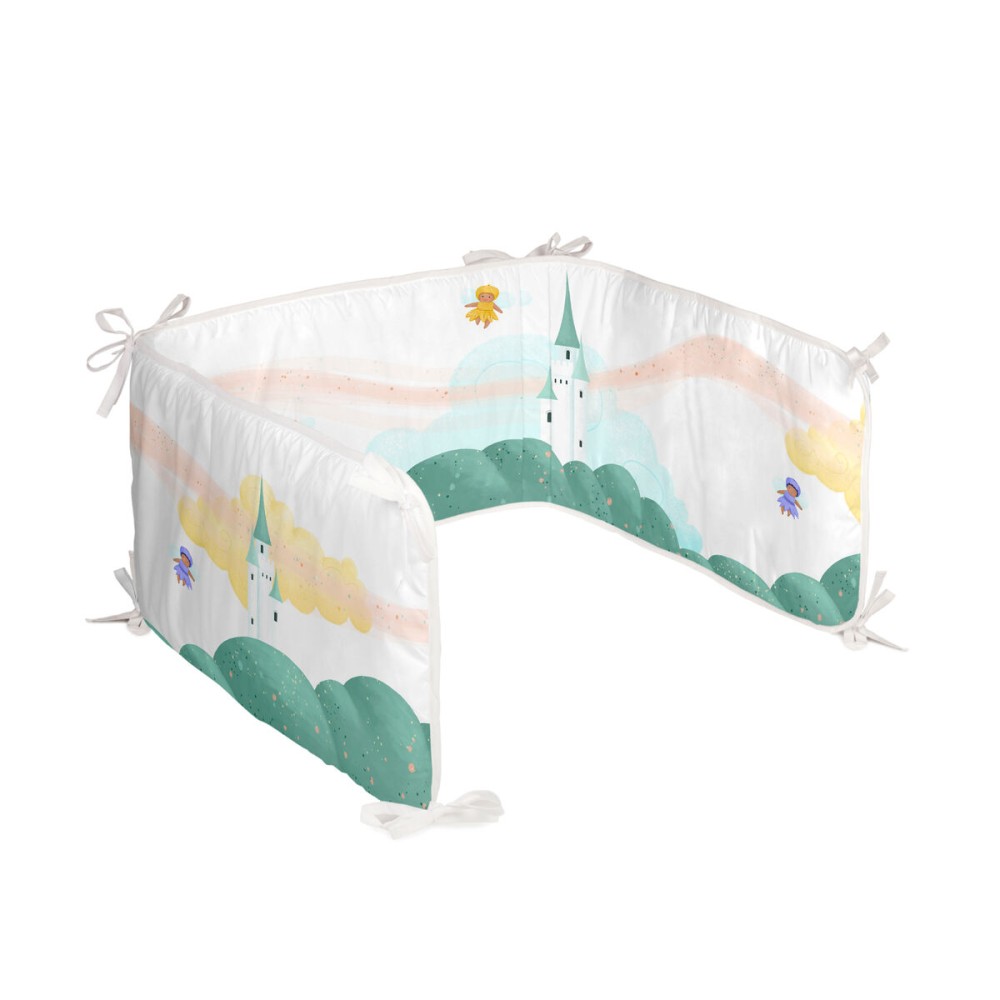 Cot protector HappyFriday Mr Fox Dreaming Multicolour 210 x 40 cm