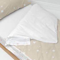 Housse de couette non rembourrée HappyFriday Basic Kids Little star Beige 105 x 200 cm