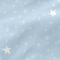 Quilted Zipper Bedding HappyFriday Basic Little Star Blue 105 x 200 cm