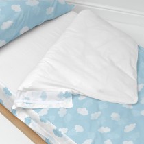 Quilted Zipper Bedding HappyFriday Basic Clouds Blue 105 x 200 cm