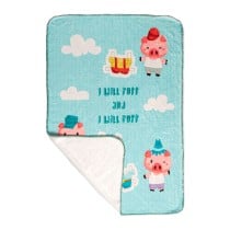 Couverture HappyFriday Mr Fox Piggys Multicouleur Microfibre 110 x 140 cm