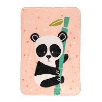 Couverture HappyFriday Moshi Moshi Panda Garden Multicouleur Microfibre 110 x 140 cm