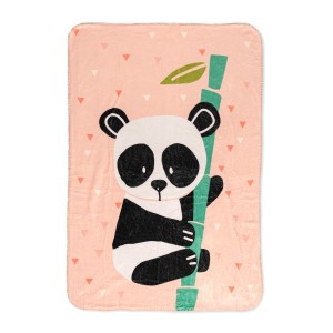 Couverture HappyFriday Moshi Moshi Panda Garden Multicouleur Microfibre 110 x 140 cm