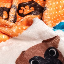 Blanket HappyFriday Mr Fox Dogs Multicolour Microfibre 110 x 140 cm (Dog)