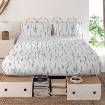 Bettwäsche-Set HappyFriday Lavender Bunt King size