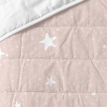 Bedspread (quilt) HappyFriday BASIC KIDS Pink 100 x 130 cm Baby Crib