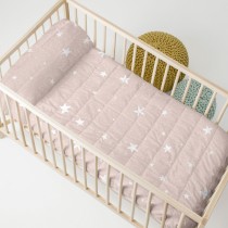 Bedspread (quilt) HappyFriday BASIC KIDS Pink 100 x 130 cm Baby Crib