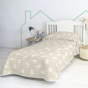 Steppdecke HappyFriday BASIC KIDS Beige 200 x 260 cm