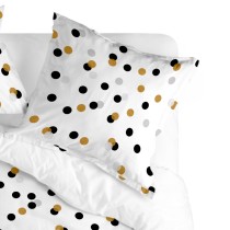 Cushion cover HappyFriday Blanc Golden Dots Multicolour 60 x 60 cm