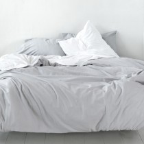 Housse de Couette HappyFriday Basic Gris 200 x 200 cm