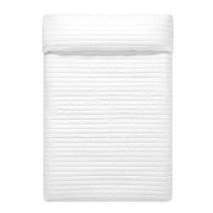 Couvre-lit HappyFriday Basic Dash Blanc 200 x 260 cm