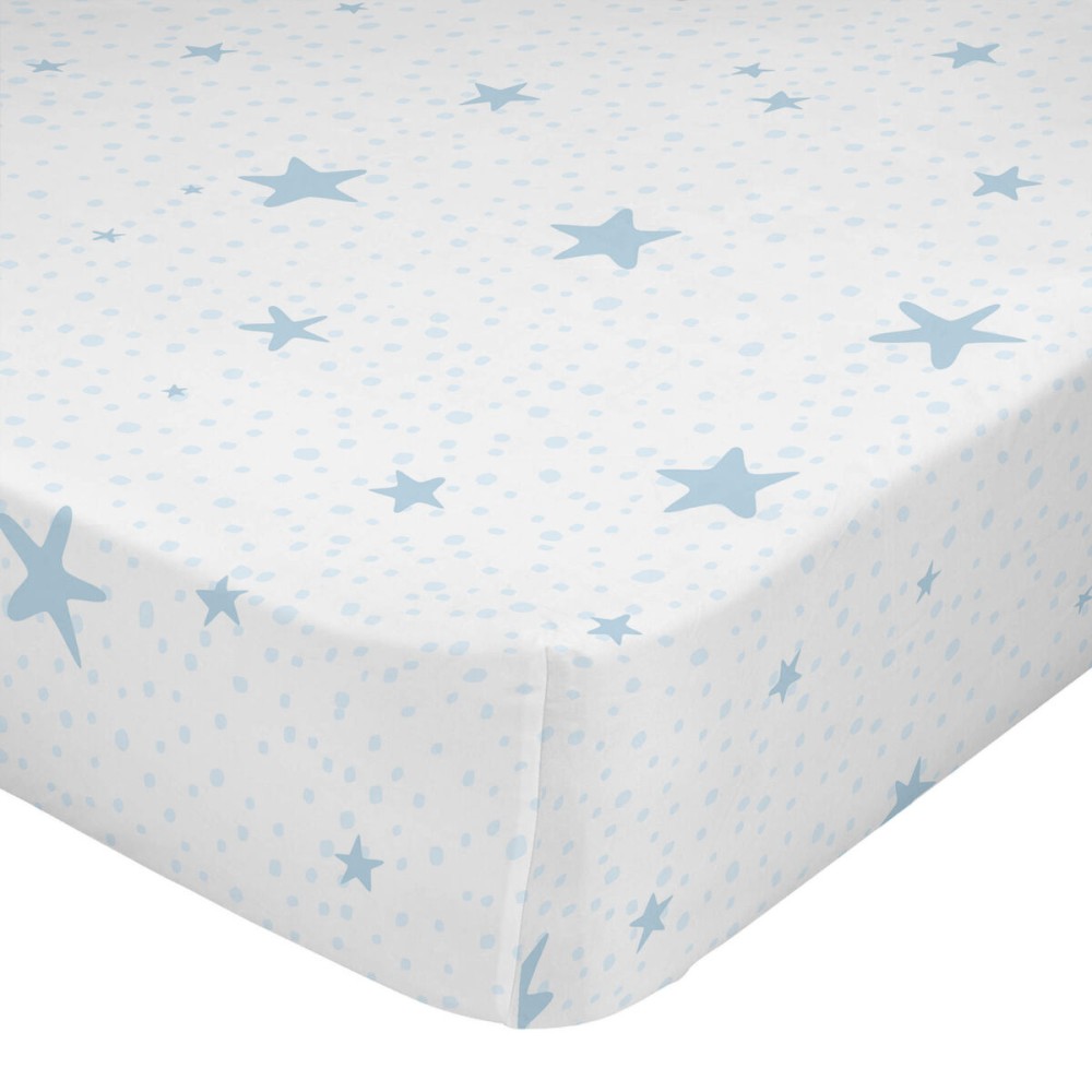 Bettlaken HappyFriday BASIC KIDS Blau 70 x 140 x 14 cm