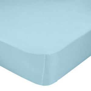 Fitted sheet HappyFriday BASIC KIDS Blue 70 x 140 x 14 cm