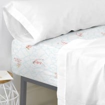 Drap housse HappyFriday Sakura Multicouleur 180 x 200 x 32 cm