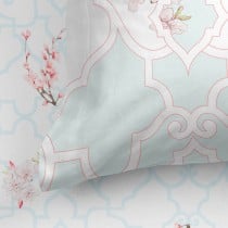 Drap housse HappyFriday Sakura Multicouleur 180 x 200 x 32 cm