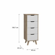 Chest of drawers Vankka Oak 45 x 42 x 108 cm 45 x 108,7 x 42 cm