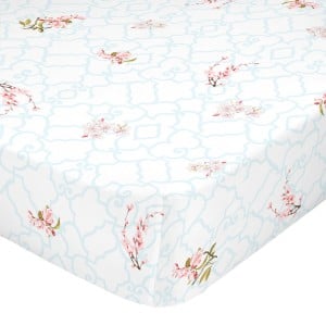 Drap housse HappyFriday Sakura Multicouleur 160 x 200 x 32 cm