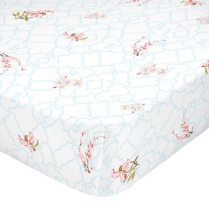 Drap housse HappyFriday Sakura Multicouleur 140 x 200 x 32 cm 