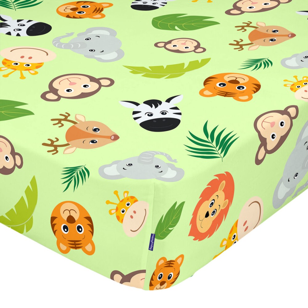 Fitted sheet HappyFriday MR FOX Multicolour 90 x 200 x 32 cm