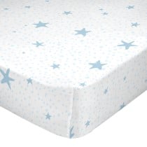 Fitted sheet HappyFriday BASIC KIDS Blue 90 x 200 x 32 cm