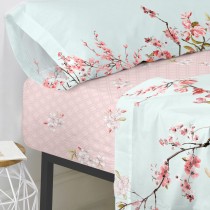 Drap housse HappyFriday Chinoiserie Multicouleur 90 x 200 x 32 cm