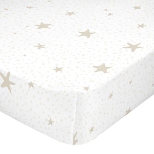 Fitted sheet HappyFriday BASIC KIDS Beige 105 x 200 x 32 cm