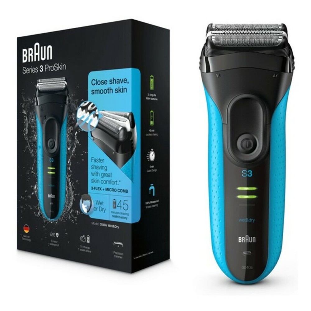 Rasoir electrique Braun 3040s Bleu