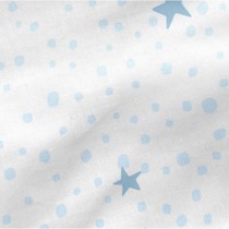 Drap housse HappyFriday BASIC KIDS Bleu 105 x 200 x 32 cm