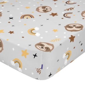 Fitted sheet HappyFriday MOSHI MOSHI Multicolour 105 x 200 x 32 cm