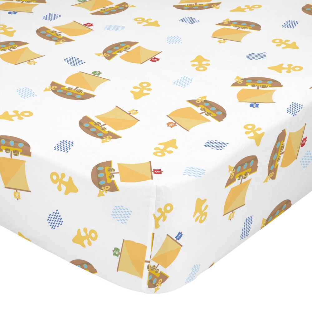 Drap housse HappyFriday HAPPYNOIS Multicouleur 105 x 200 x 32 cm