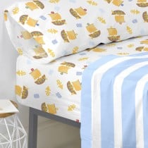 Drap housse HappyFriday HAPPYNOIS Multicouleur 105 x 200 x 32 cm