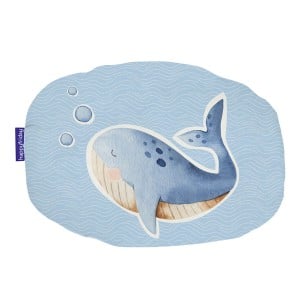 Coussin HappyFriday HF Mini Multicouleur Baleine 40 x 30 cm