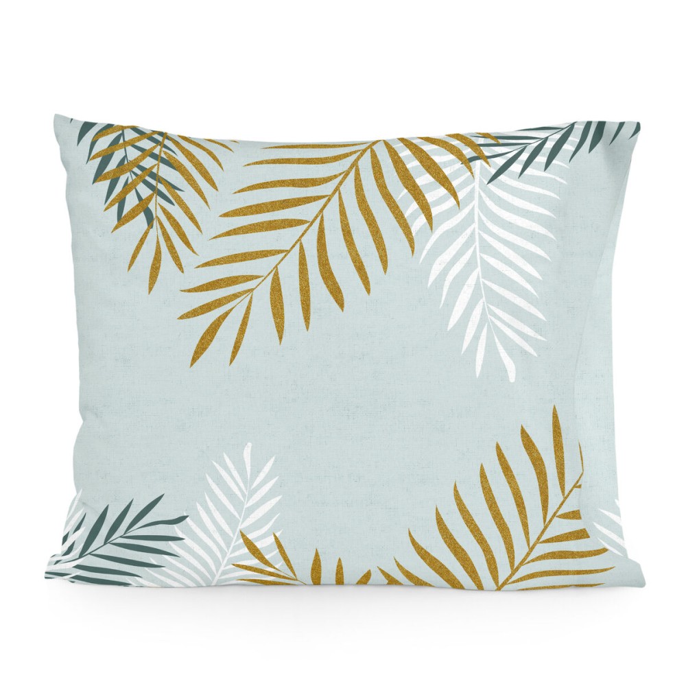 Pillowcase HappyFriday Blanc Foliage Mint Multicolour 60 x 70 cm