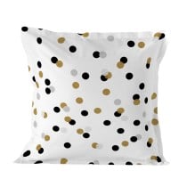 Taie d'oreiller HappyFriday Blanc Golden Dots Multicouleur 80 x 80 cm