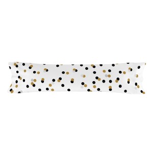 Taie d'oreiller HappyFriday Blanc Golden Dots Multicouleur 45 x 155 cm