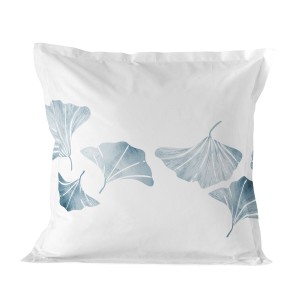 Taie d'oreiller HappyFriday Blanc Ginkgo Multicouleur 80 x 80 cm