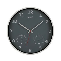 Wall Clock Versa Grey Plastic (4,3 x 35,5 x 35,5 cm)