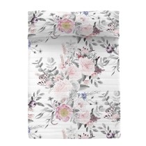 Couvre-lit HappyFriday HF Delicate bouquet Multicouleur 270 x 260 cm