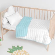 Couvre-lit HappyFriday Basic Kids Dash Bleu 100 x 130 cm