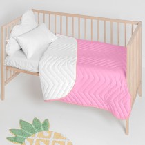 Couvre-lit HappyFriday Basic Kids Arista Rose 100 x 130 cm