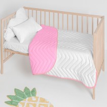 Steppdecke HappyFriday Basic Kids Arista Rosa 100 x 130 cm