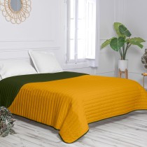 Couette réversible HappyFriday Basic Dash Jaune Vert 270 x 260 cm