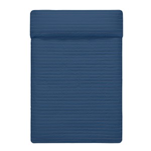 Wendbare Tagesdecke HappyFriday Basic Dash Weiß Marineblau 180 x 260 cm