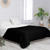 Couette réversible HappyFriday Basic Dash Noir 270 x 260 cm