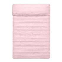 Reversible Bedspread HappyFriday Basic Dash Pink Navy Blue 240 x 260 cm