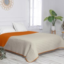 Couette réversible HappyFriday Basic Dash Orange 270 x 260 cm