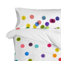 Taie d'oreiller HappyFriday Confetti Multicouleur 45 x 110 cm (2 Unités)