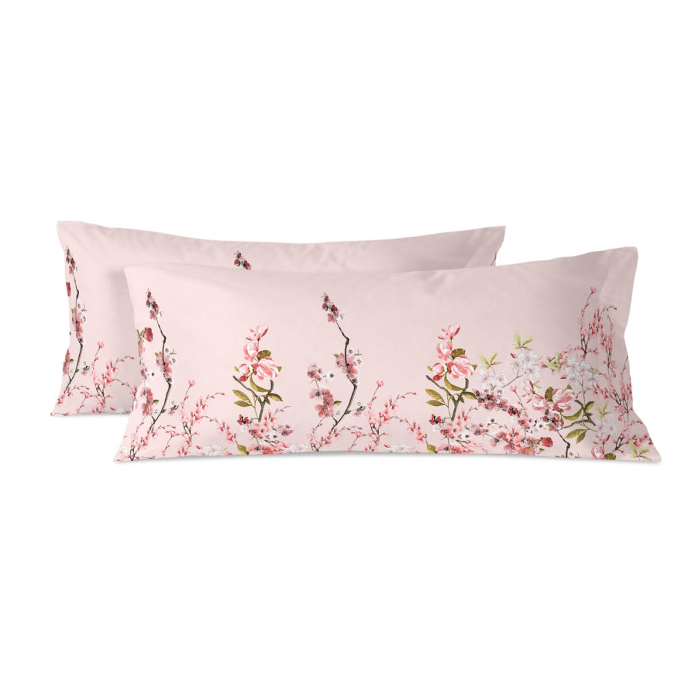 Kissenbezug HappyFriday Chinoiserie rose Bunt King size 150 Fäden 45 x 110 cm (2 Stück)